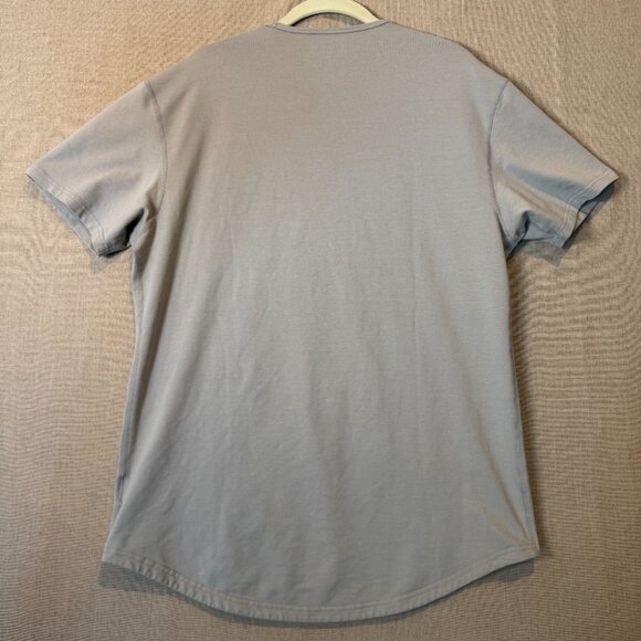 BYLT Premium Basics LUX Tee Men’s Large Gray Crew Neck Drop Cut T-Shirt - Picture 5 of 6